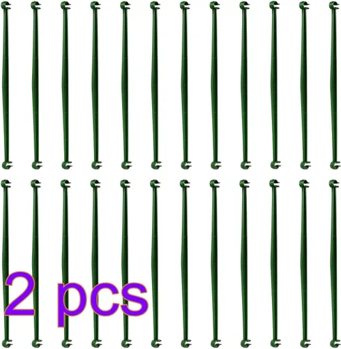 Vista 9 de 48 brazos de estaca para jaula de tomate, conectores de enrejado expandibles de 11.8 pulgadas, conectores de estacas de jardín de 0.433 in
