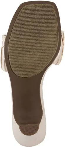 Vista 5 de LONDON FOG Sandalias de vestir Leana para mujer con tacón cómodo