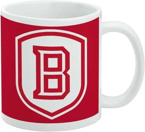 Vista 90 de Taza de cerámica con el logotipo principal de la Universidad Rider, taza de regalo novedosa para café, té y bebidas calientes, 11oz, blanca
