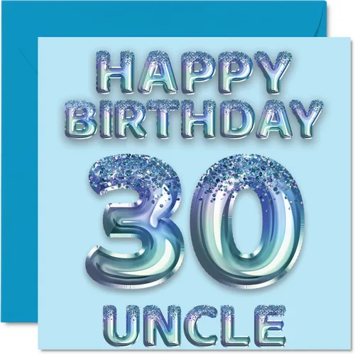 Vista 35 de Stuff4 Tarjeta de primer cumpleaños para niños, globo de fiesta con purpurina azul, tarjetas de feliz cumpleaños para niño de 1 año, nieto, hijo, 57