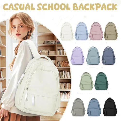 Vista 5 de winspansy Mochila pequeña para niños y niñas escolares, A1-beige., Mediana, Medium