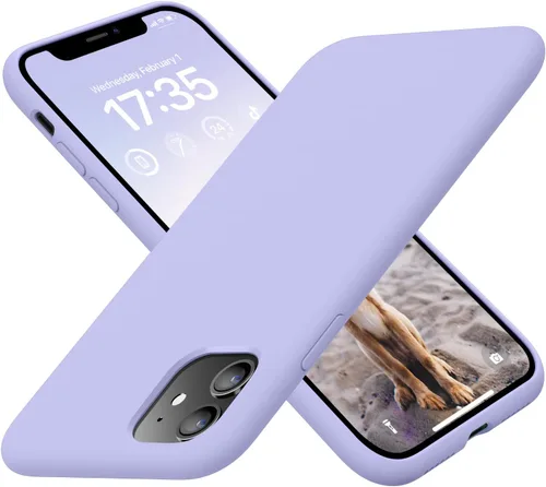 Vista 10 de Funda compatible con iPhone 11, silicona [forro de microfibra suave antiarañazos] [delgada a prueba de golpes] Funda mejorada para teléfono 11