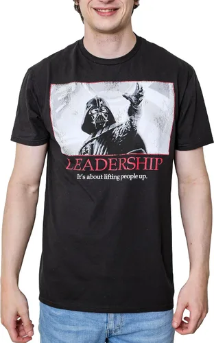 Vista 2 de STAR WARS Darth Vader Leadership - Camiseta con póster motivacional para hombre