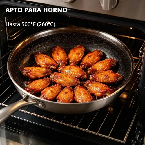 Vista 5 de imarku 8-Inch Frying Pan Non Stick with Lid, Ceramic-Coated Stainless Steel