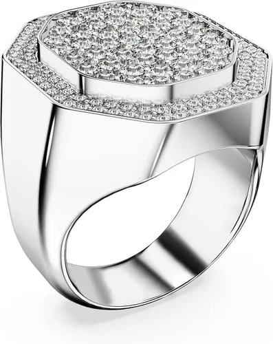 Vista 2 de Anillo de cóctel Swarovski Dextera, cara octagonal con pavé de cristal