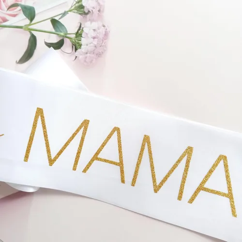 Vista 6 de Magnusson's Garden Banda para baby shower, banda para la revelación de género, para niño o niña, rosa o azul, decoración para revelar el bebé