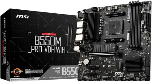 Vista 8 de MSI B550M PRO-VDH ProSeries Placa base
