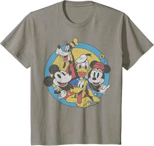 Vista 31 de Disney Camiseta retro de Mickey and Friends Group Shot