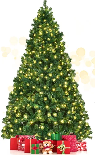 Vista 12 de DREAMADE 7.5 FT Pre-Lit Artificial Christmas Tree, Fraser Fir Green-2