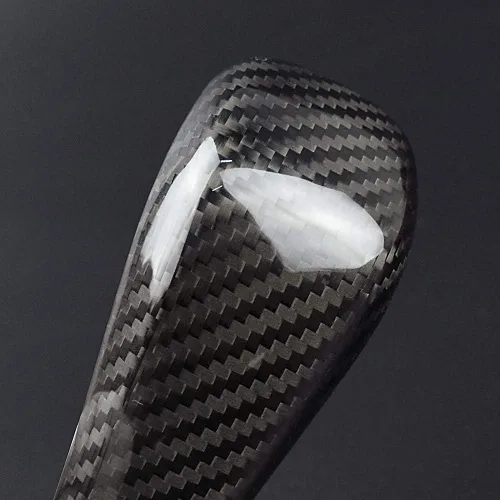 Vista 7 de AIRSPEED Cubierta de fibra de carbono para pomo de palanca de cambios BMW, control central, protector de cabeza de palanca de cambios, accesorios
