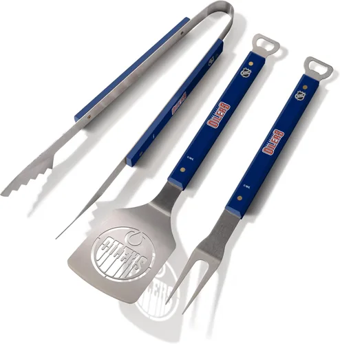 Vista 12 de YouTheFan NHL - Juego de 3 parrillas para barbacoa Spirit Series