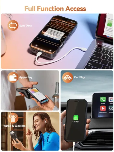 Vista 8 de PANDUK Funda de batería 9300mAh para iPhone 17 ProMax Funda de carga rápida
