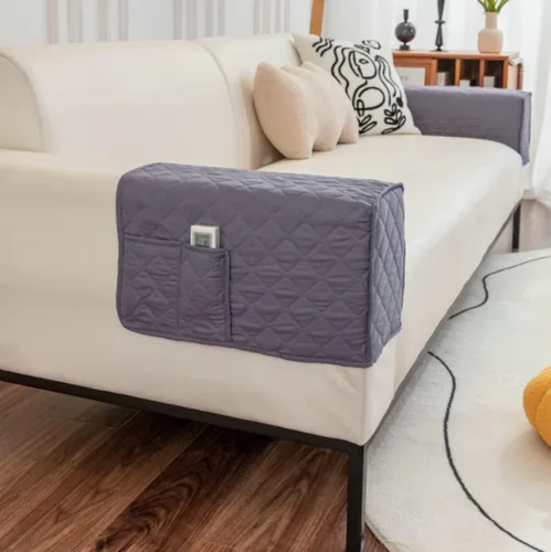 Vista 17 de Fundas antideslizantes para reposabrazos con 2 bolsillos para sofá, sillón, organizador para control remoto, teléfono, protector de brazos