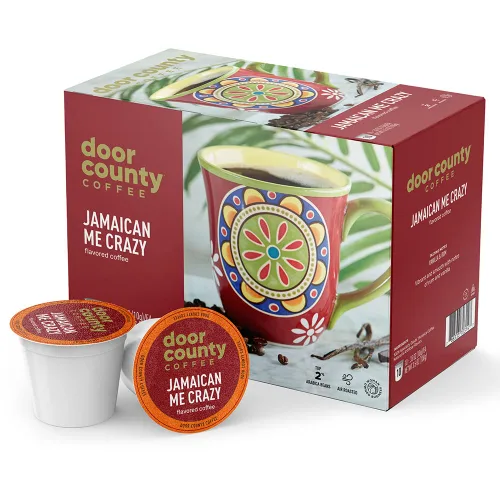 Vista 11 de Door County Coffee Café Molido con Sabor a Toffee de Almendra - 10 Tazas de Una Sola Porción - Tostado Medio - 100% Arábica Especial - Gourmet