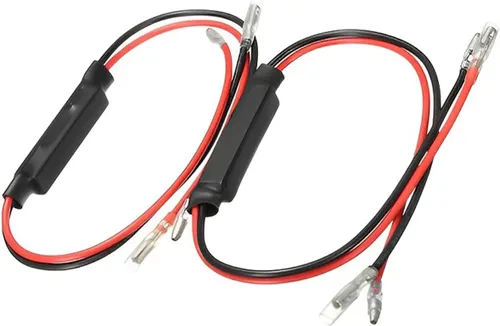 Vista 6 de BESULEN 4 resistencias de motocicleta, señal de giro de 12 V 10 W, resistencia de carga LED, intermitente de flash arreglar error, adaptador