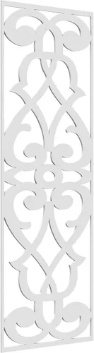 Vista 140 de 9 3/8"W x 24 3/8"H x 1/4"T Bellaire Decorativos Paneles de pared de madera calado, abedul