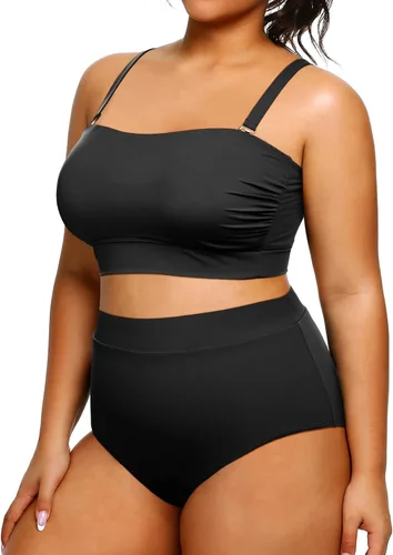 Vista 3 de Tempt Me Traje de baño de dos piezas para mujer de talle alto