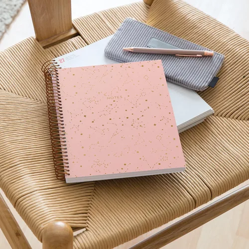 Vista 7 de Miquelrius M Fashion - Cuaderno de espiral de 4 temas, rayado A5-8.25 x 5.87 pulgadas, 120 hojas de papel pesado blanco, sujetos separados por