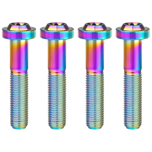 Vista 41 de Titanium M10 Torx Head Bolt (M10x10mm Pitch 1.25mm, Black) 10 15 20 25 30 35 40 45 50 55 60mm Pitch 1.25/1.5mm Screw Pack of 4
