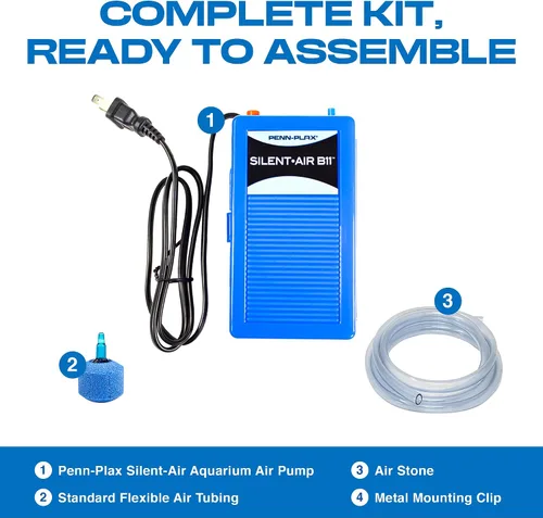 Vista 7 de Penn-Plax Silent - Air Aquarium Air Pump - Designed for Emergencies and Power Outages