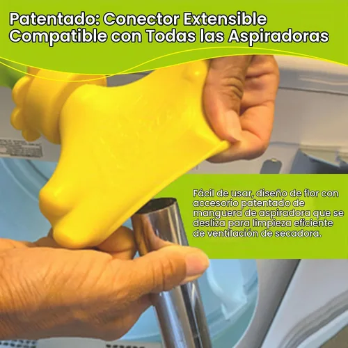 Vista 3 de Dust Daisy Pro - Kit limpiador de ventilación para secadora, alcance extra largo de 33 pulgadas