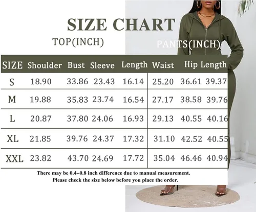 Vista 7 de Nimsruc Conjunto deportivo de 2 piezas para mujer, casual, de manga larga, con cremallera, sudadera con capucha a juego