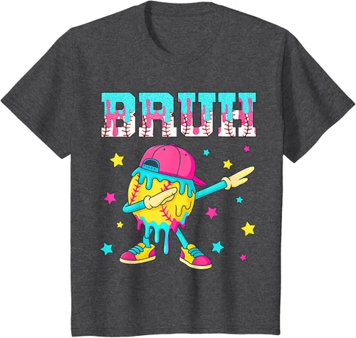 Vista 29 de Baseball Life Style 101 Apparel Youth Drip Baseball Boys Kid Camiseta