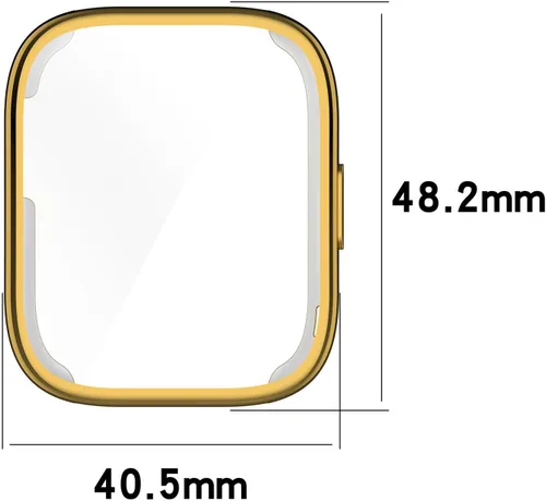 Vista 2 de Funda protectora compatible con Amazfit Bip 5 Smart Watch, funda de TPU suave y ultradelgada, protector de pantalla para reloj inteligente Amazfit