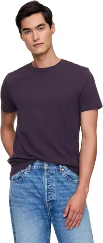 Vista 28 de Camiseta de cuello redondo Gap para hombre, mangas cortas, estilo casual Negro