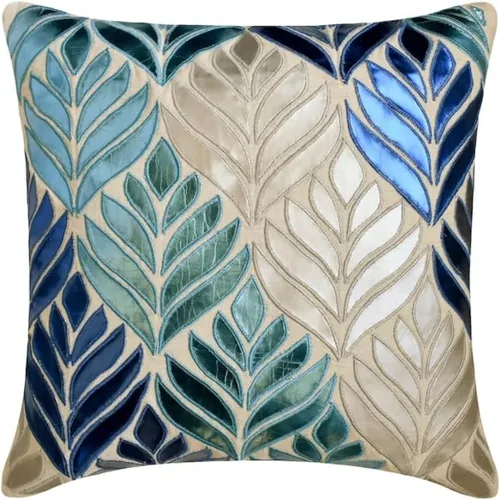 Vista 5 de The HomeCentric Funda de almohada, fundas de almohada beige, fundas de almohada florales modernas, funda de almohada de 12 x 12 pulgadas, fundas