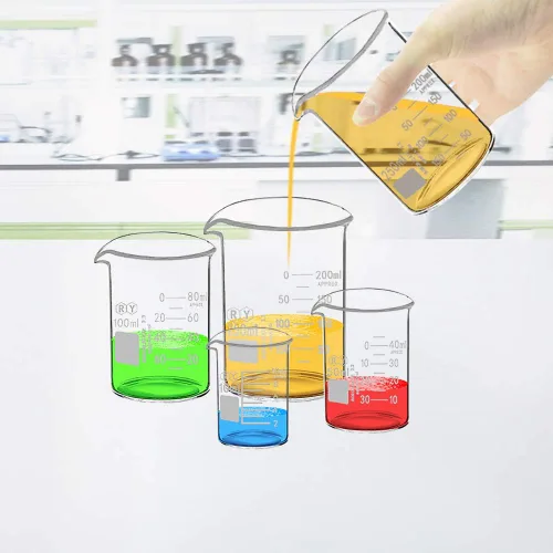 Vista 6 de Juego de vasos de vidrio de borosilicato de 4 piezas, 0.3-8.5 fl oz