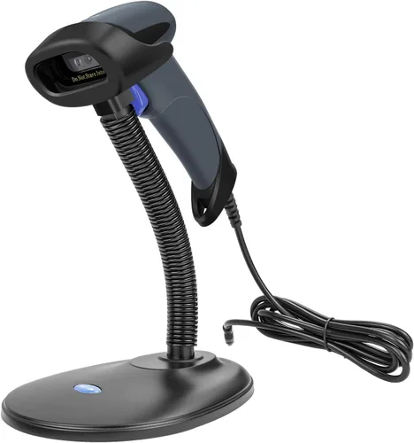 Vista 10 de NETUM Escáner de código de barras USB láser, escáner de código de barras 1D manual con cable para lectura de UPC EAN, pistola para venta al por