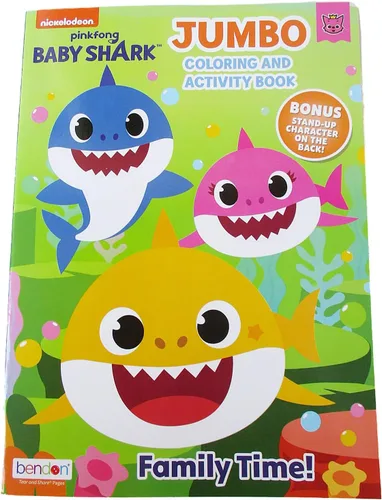 Vista 9 de Coloring Books Pinkfong Baby Shark - Libro jumbo (80 páginas)