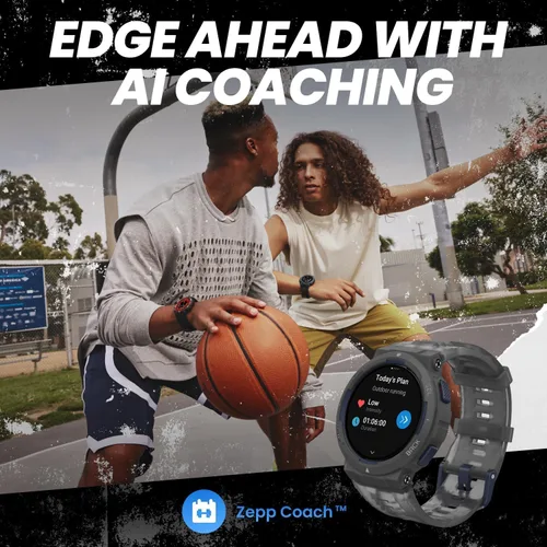 Vista 7 de Amazfit Active Edge - Reloj inteligente de 46 mm, resistente para deporte y fitness, GPS, entrenador de salud AI para exteriores, entrenamientos
