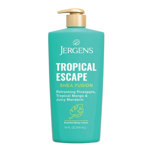 Vista 10 de Jergens Loción corporal de pastel de confeti de Shea Fusion, 14 fl oz Para pieles secas, loción corporal hidratante con manteca de karité