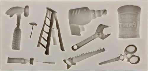 Vista 9 de Herramientas manuales de silicona, herramientas de construcción, moldes de silicona para decoración de pasteles, decoración de cupcakes, pasta