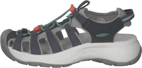 Vista 2 de KEEN Astoria West - Sandalias deportivas con puntera cerrada para mujer, Negro Gris