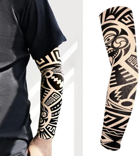 Vista 7 de Aresvns Funda de tatuaje para hombres y mujeres, mangas de brazo con protección solar UV