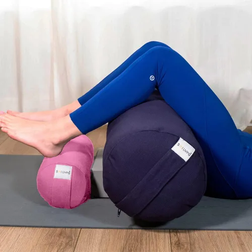 Vista 16 de Sol Living Almohada de yoga rectangular para meditación, accesorios de meditación de algodón, almohada de meditación restaurativa de yoga, almohada