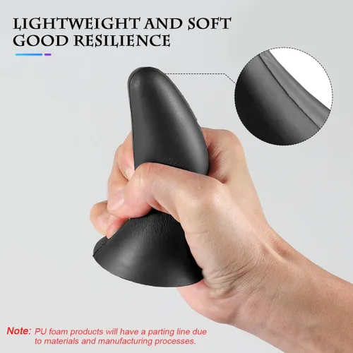 Vista 3 de 2 calcomanías 3D de cuerno de diablo para parachoques de techo de automóvil, elasticidad de 4.3 pulgadas, protectores de colisión, adornos Negro