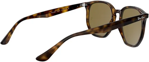 Vista 9 de Ray-Ban Gafas de sol unisex con montura Habana clara, lentes marrón oscuro, 2.126 in