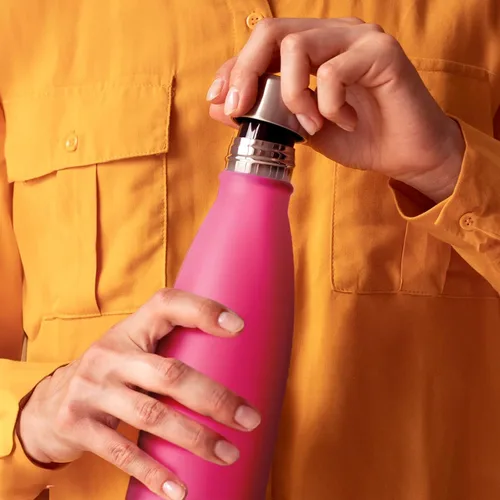 Vista 5 de Mont-Clair H2O - Botella de agua de acero inoxidable aislada al vacío, sin BPA, botella de bebidas frías 12 horas y calientes las 24 horas, metal