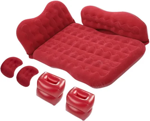Vista 9 de Colchón de aire para cama de camión, colchón de aire para automóvil, cama inflable, soporte de almacenamiento de almohada, bolsa de almacenamiento