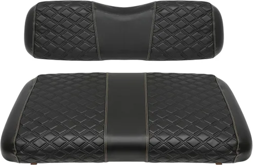 Vista 20 de Fundas de asiento delantero para carrito de golf para Yamaha Drive 2007-2016/Drive 2 2017+ Cojín de asiento universal OEM delantero, fundas de Negro