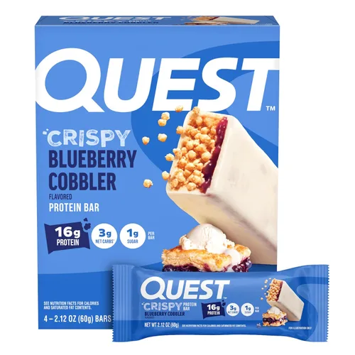 Vista 14 de Quest Nutrition - Barra de proteína crujiente para pastel de cumpleaños, 0.67 onzas de proteína, 0.04 oz de azúcar, 0.07 oz de carbohidratos netos