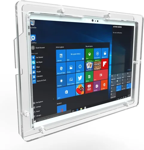 Vista 15 de Funda de acrílico VESA antirrobo para tableta Microsoft Surface Go con montaje en pared (superficie Go 1/2/3/4, negro)