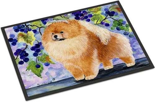 Vista 254 de Caroline's Treasures SS8220MAT - Felpudo afgano de 18 x 27 pulgadas, para interiores y exteriores, para entrada, antideslizante, lavable, de pelo