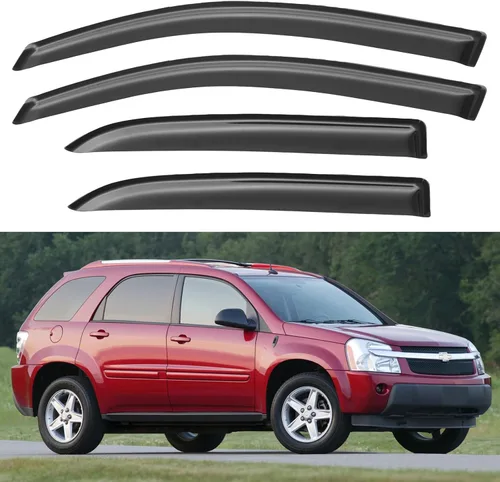 Vista 141 de YQAUTEC - Viseras para ventana, protectores contra la lluvia, compatibles con Subaru WRX 2015-2021, deflectores de viento para ventanas, viseras