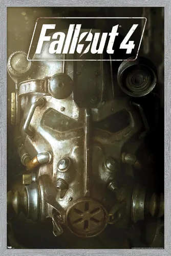 Vista 16 de Trends International Fallout 4 - Póster de pared de arte clave, 22.4 pulgadas de largo x 14.7 pulgadas, versión enmarcada en madera de granero