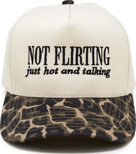 Vista 109 de Funky Junque Gorra de béisbol de 2 tonos para camionero adulto Misbehavin' - Leopardo/Beige